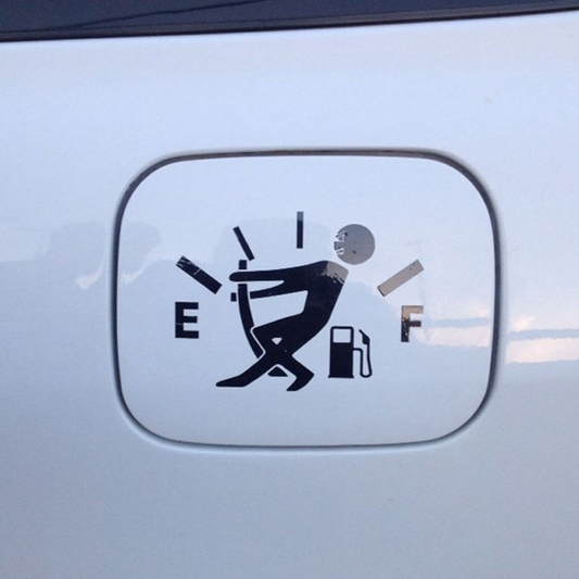 Empty Gas Tank Decal