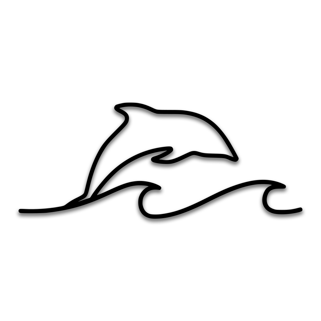 Dolphin Waves Decal