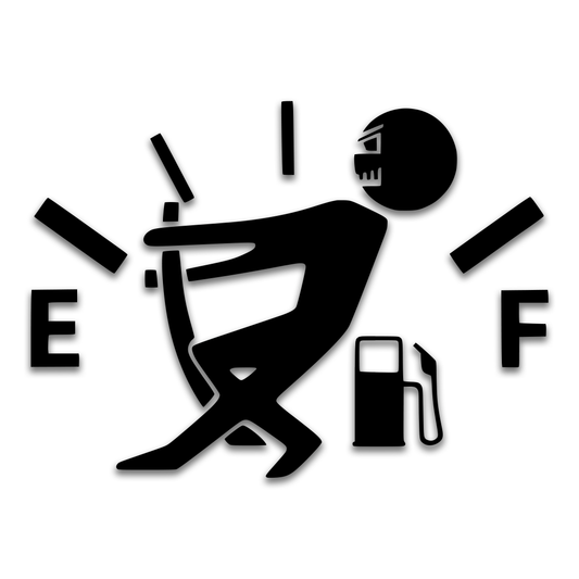 Empty Gas Tank Decal