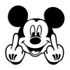 Mickey Mouse Middle Finger Decal