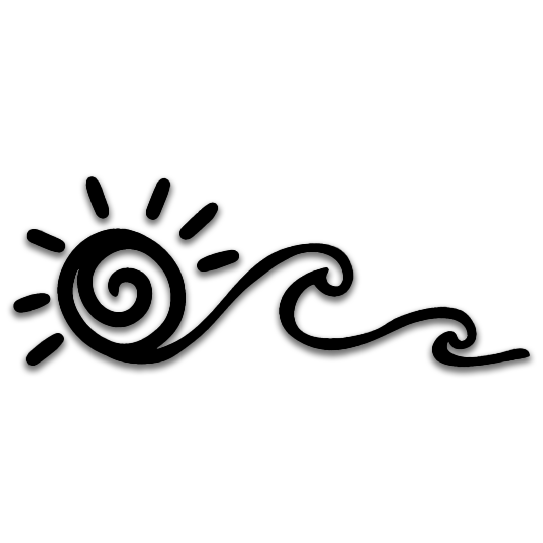 Sun Into Wave Decal