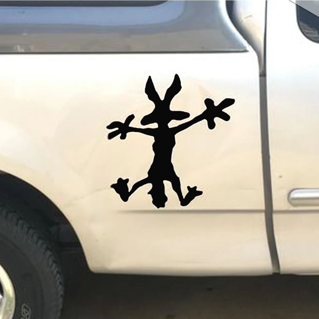 Wile E. Coyote Splat Decal