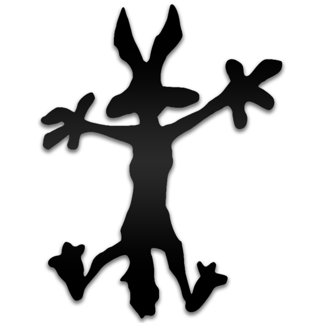 Wile E. Coyote Splat Decal