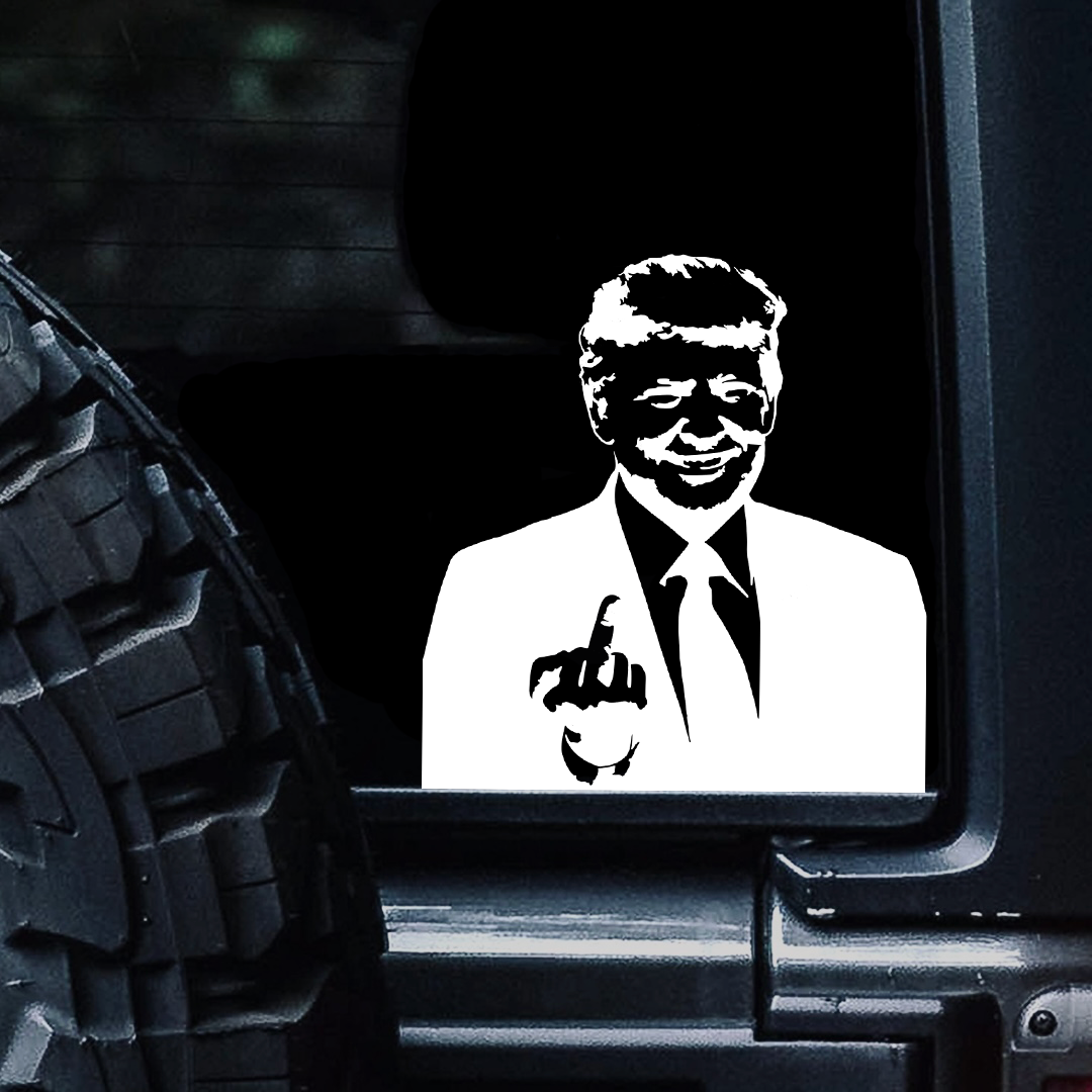 Donald Trump Middle Finger Decal
